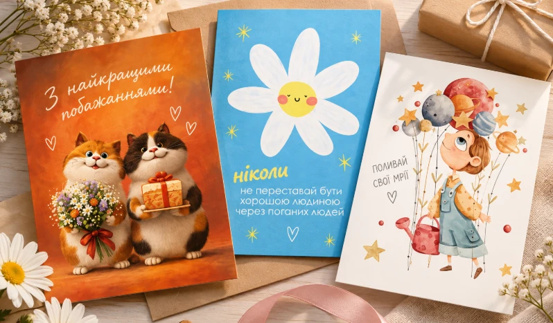  вітальні листівки 